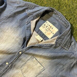 Frank & Eileen “Mary” Classic Shirtdress Denim Vintage Stonewashed Indigo